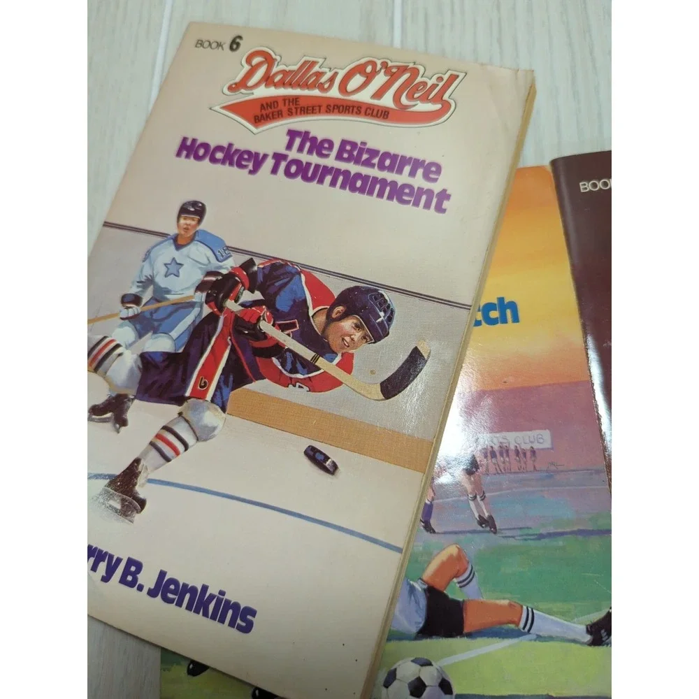 Dallas O'Neil Baker Street Sports Club vintage 4 book lot 2 4 6  7 soccer hockey
